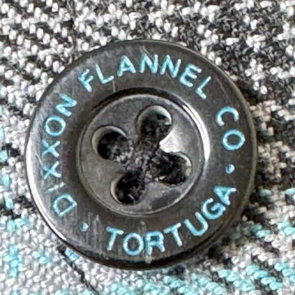 Dixxon Flannel Plaid Shirt Women's Size Small Tortuga Blue Long Sleeve - Picture 8 of 16